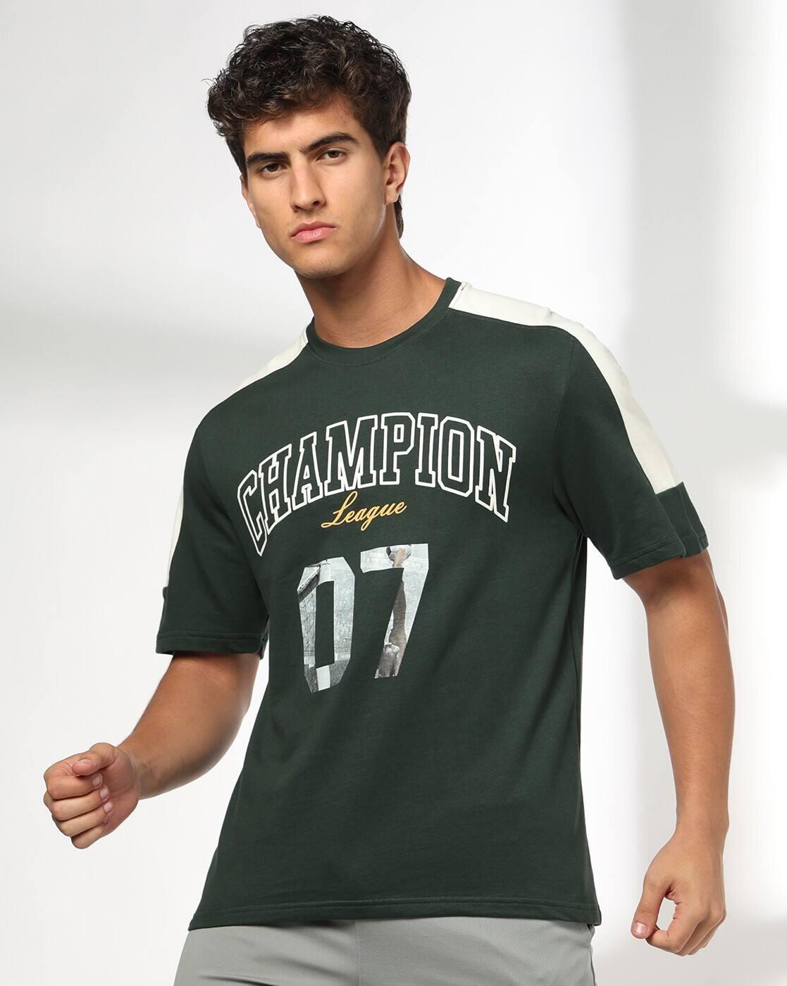 Men Photo Print Regular Fit Crew-Neck T-Shirt