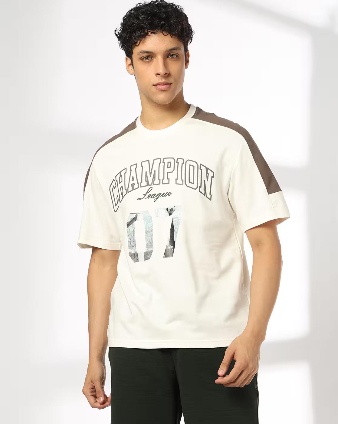 Teamspirit | Men Photo Print Regular Fit Crew-Neck T-Shirt|0