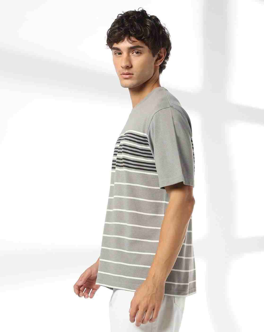 Teamspirit | Men Striped Regular Fit T-Shirt|1