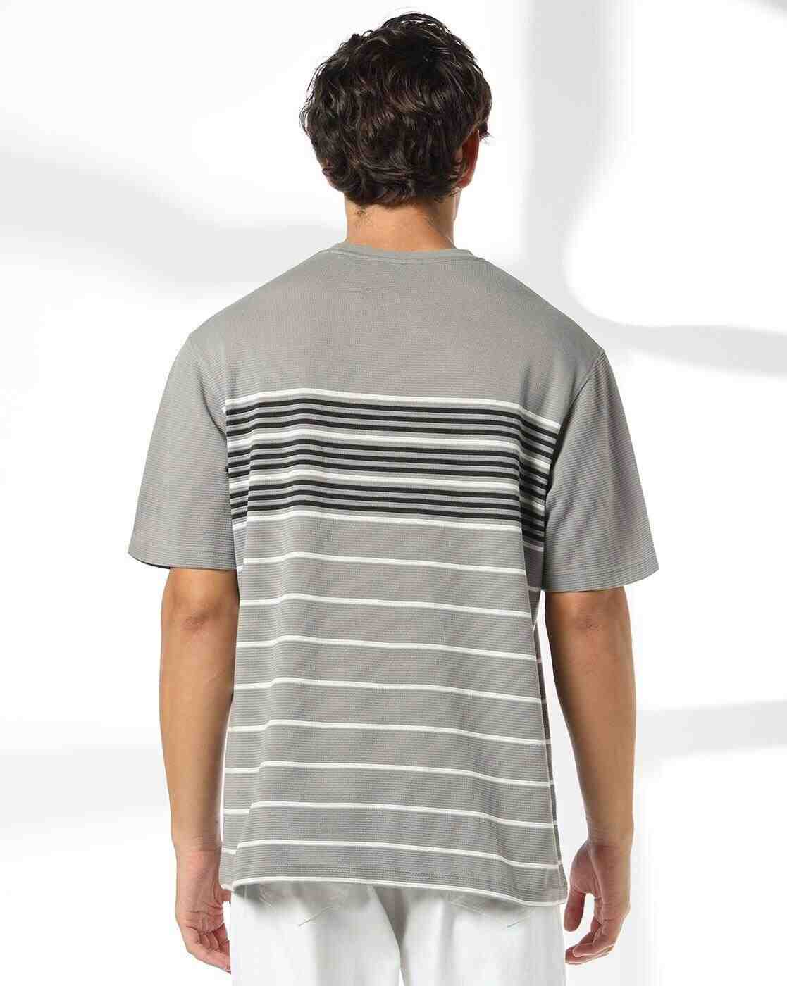 Teamspirit | Men Striped Regular Fit T-Shirt|2