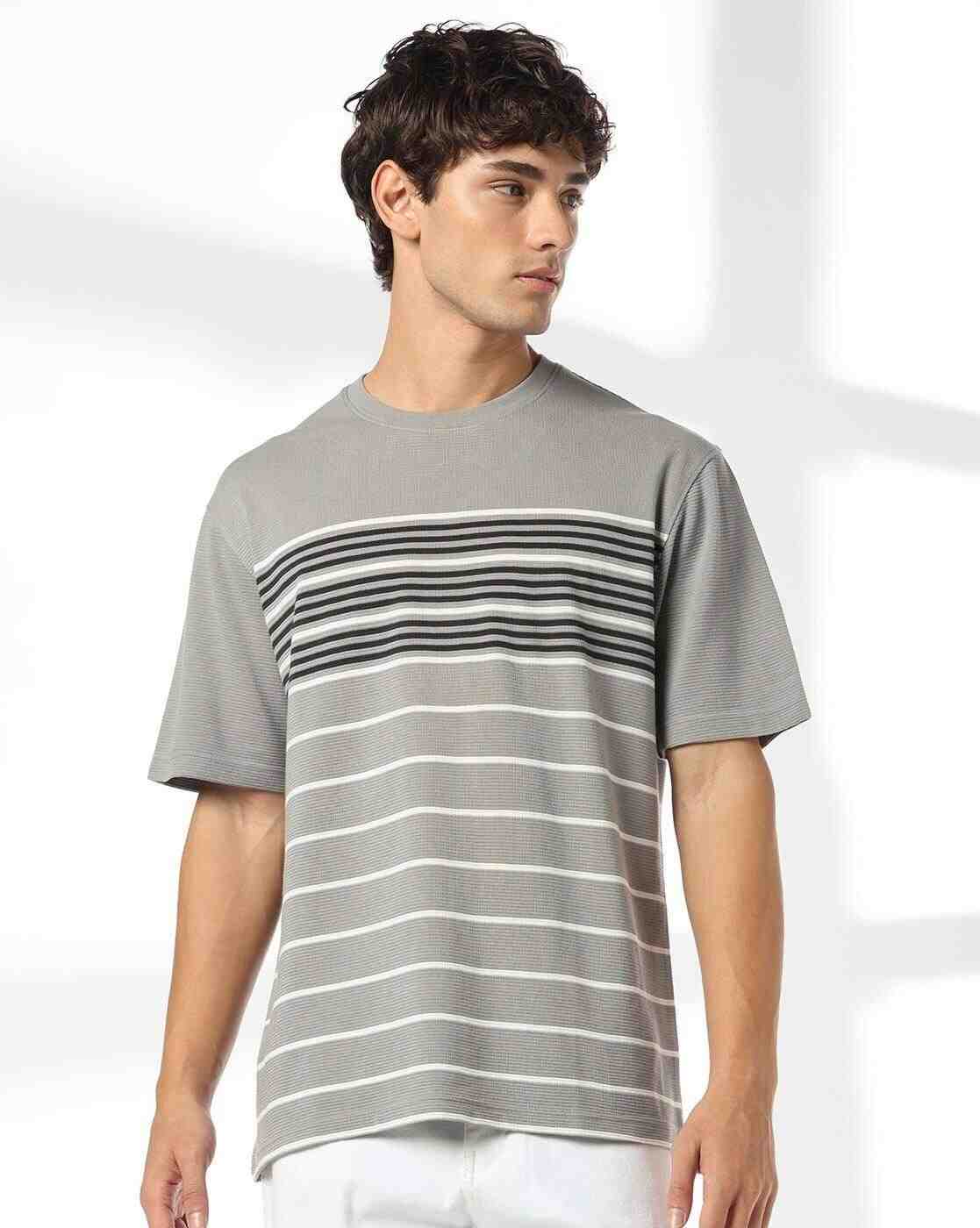 Teamspirit | Men Striped Regular Fit T-Shirt|3