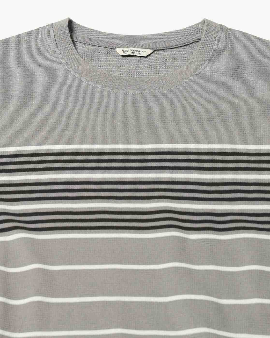 Teamspirit | Men Striped Regular Fit T-Shirt|5