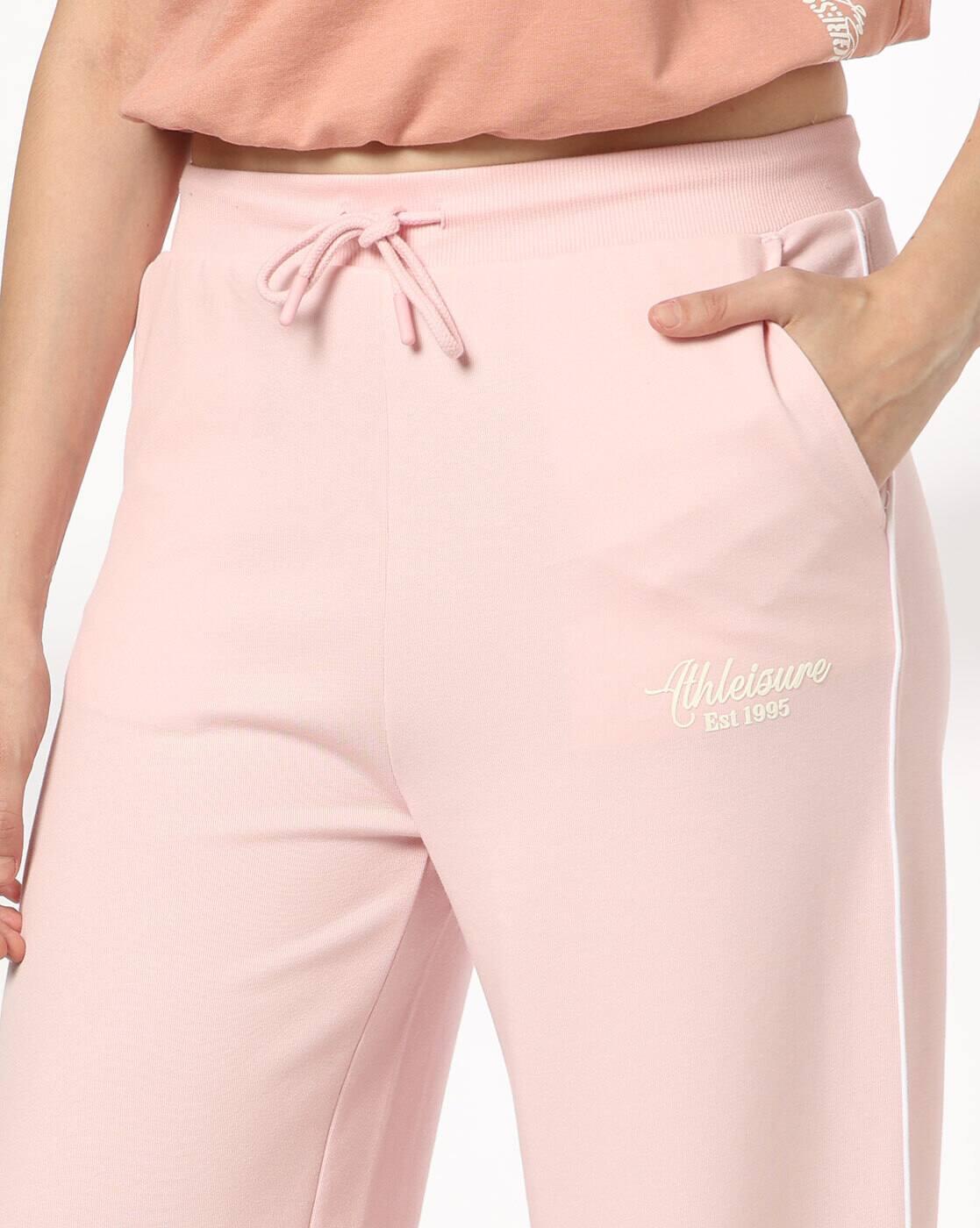 Teamspirit | Women Typographic Print Straight Track Pants|3