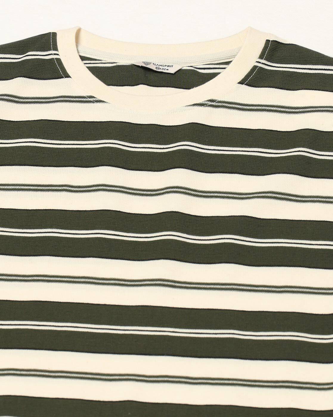 Teamspirit | Men Striped Regular Fit Crew-Neck T-Shirt|4