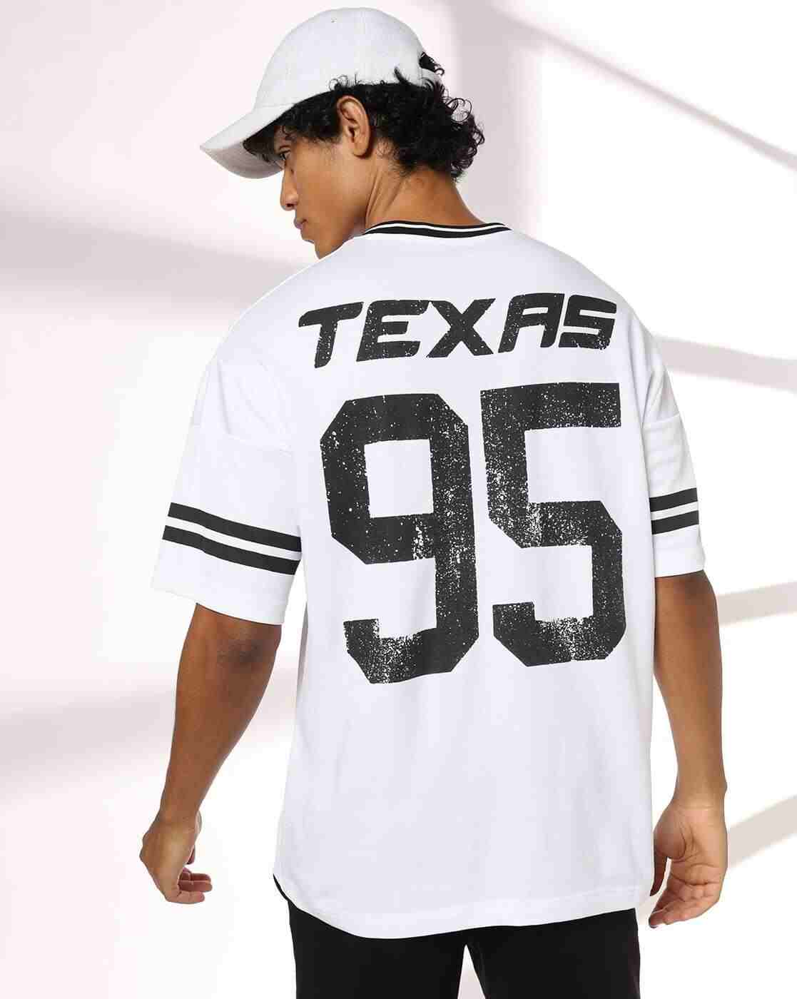 Teamspirit | Men Printed V-Neck Boxy Fit T-Shirt|0