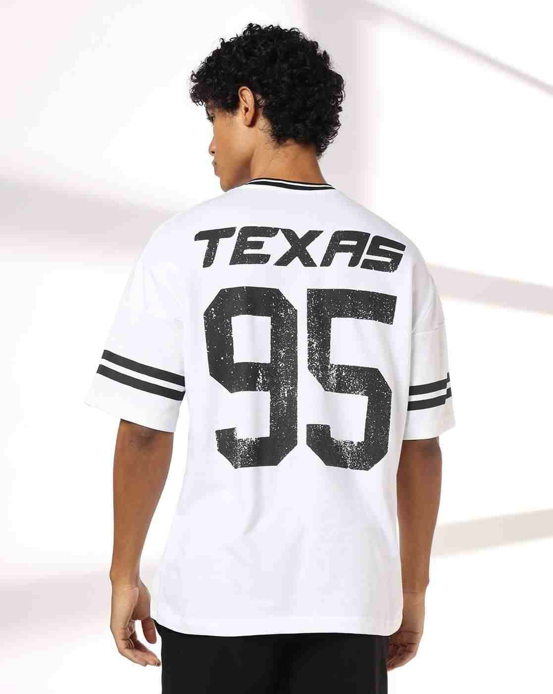 Teamspirit | Men Printed V-Neck Boxy Fit T-Shirt|2