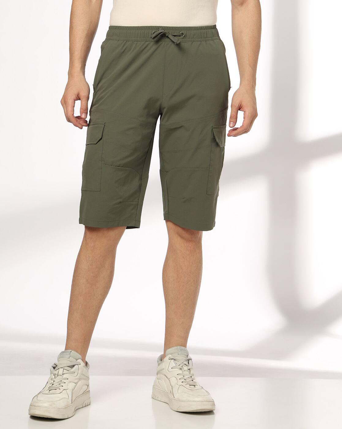 Teamspirit | Men Mid-Rise Regular Fit Cargo Shorts|0