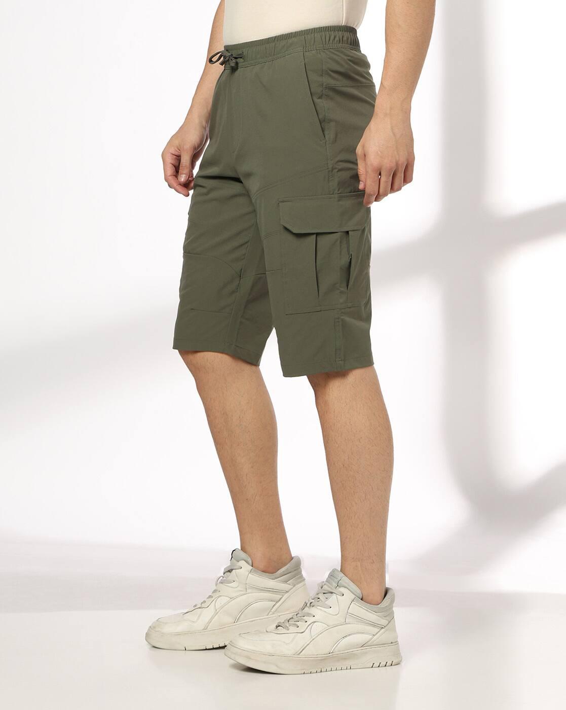 Teamspirit | Men Mid-Rise Regular Fit Cargo Shorts|1
