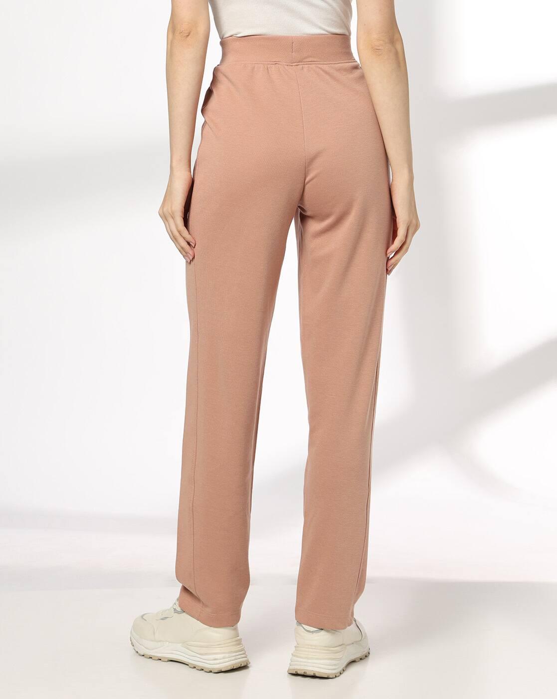 Teamspirit | Women Typographic Embroidered Straight Fit Track Pants|2
