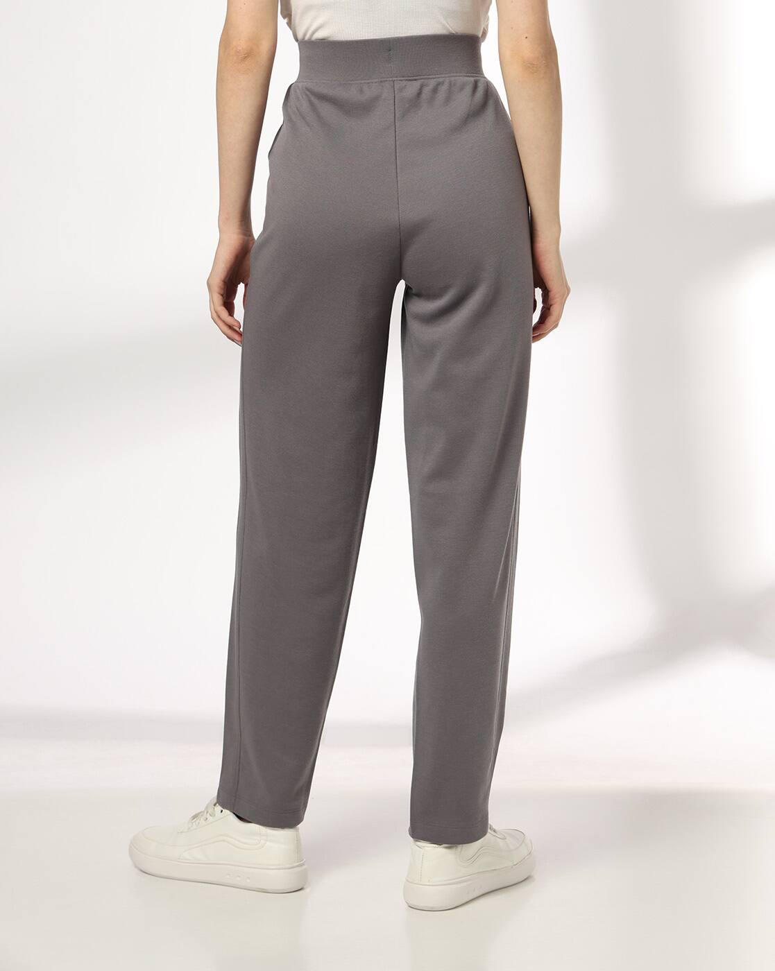 Teamspirit | Women Typographic Embroidered Straight Fit Track Pants|2