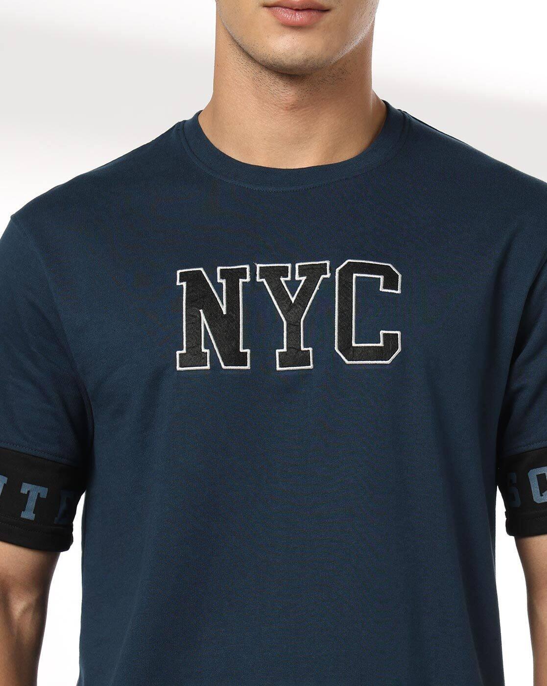 Teamspirit | Men Typographic Print Regular Fit Crew-Neck T-Shirt|3