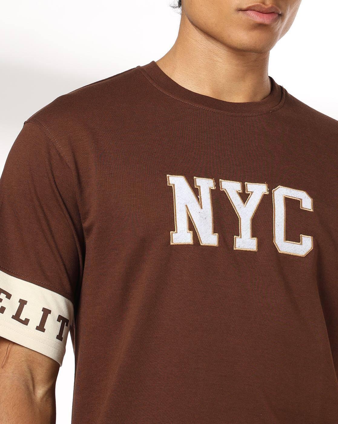 Teamspirit | Men Typographic Print Regular Fit Crew-Neck T-Shirt|3