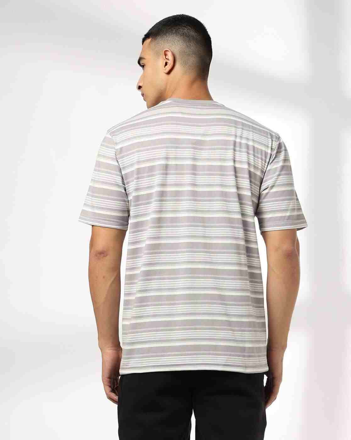 Teamspirit | Men Striped Regular Fit Crew-Neck T-Shirt|2