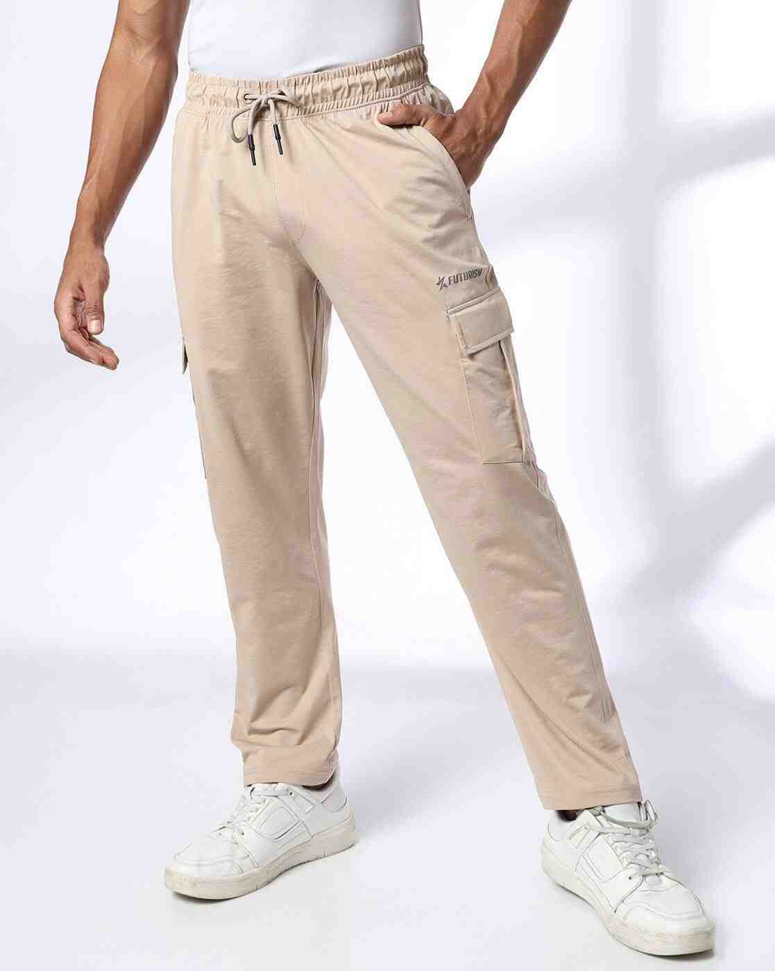 Men Slant Cargo Pocket Trackpants
