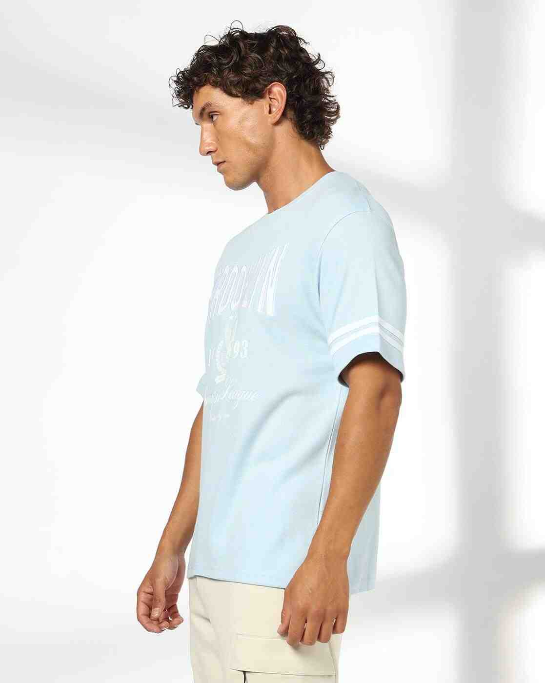 Teamspirit | Men Typographic Print Regular Fit Crew-Neck T-Shirt|1