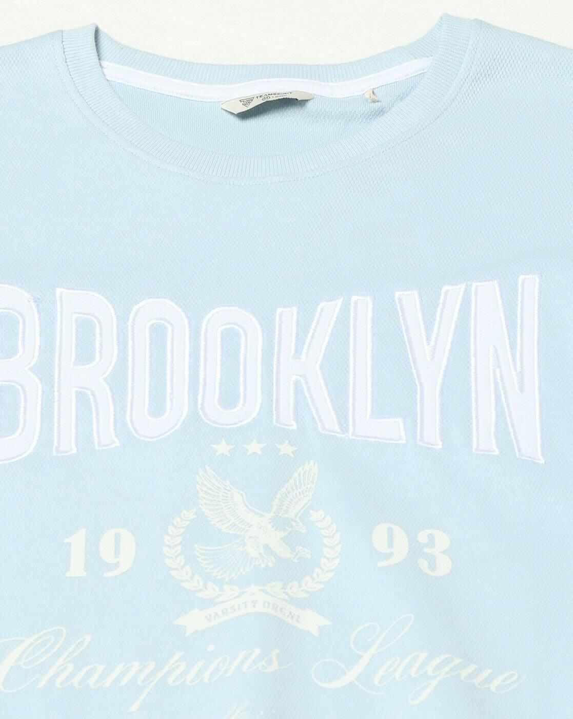 Teamspirit | Men Typographic Print Regular Fit Crew-Neck T-Shirt|4