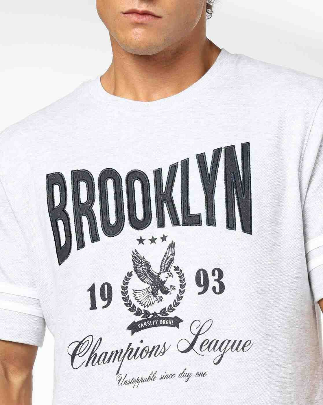 Teamspirit | Men Typographic Print Regular Fit Crew-Neck T-Shirt|3