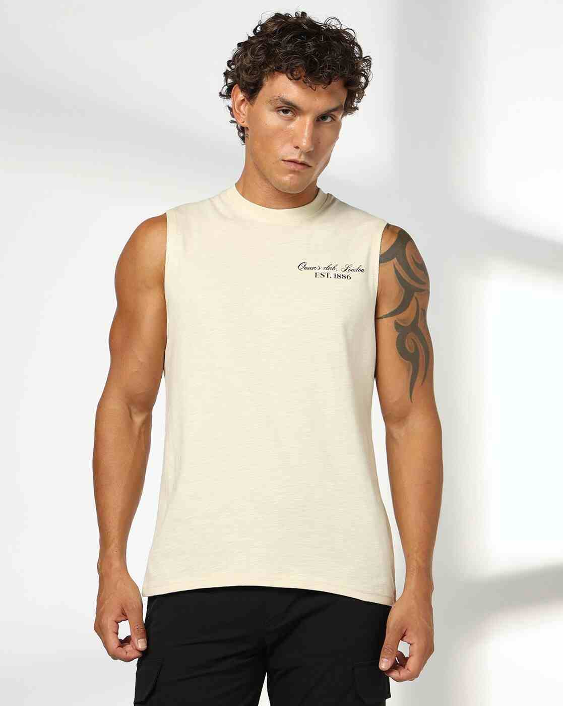 Men Printed Regular Fit Crew-Neck T-Shirt