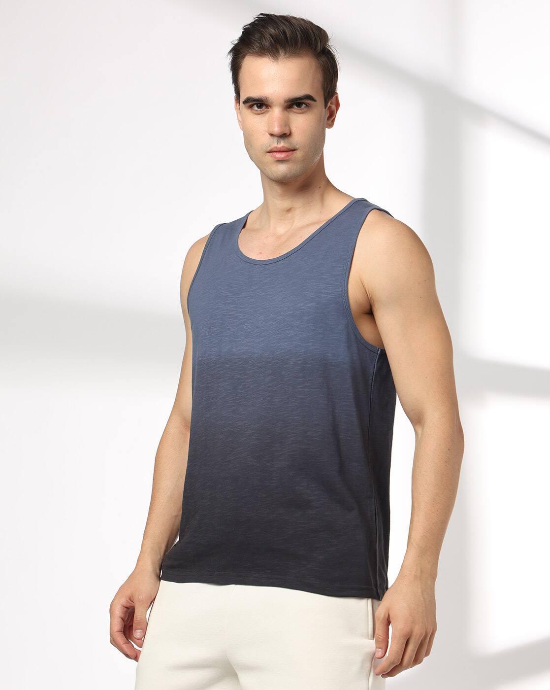 Teamspirit | Men Ombre Print Sleeveless Vest|1