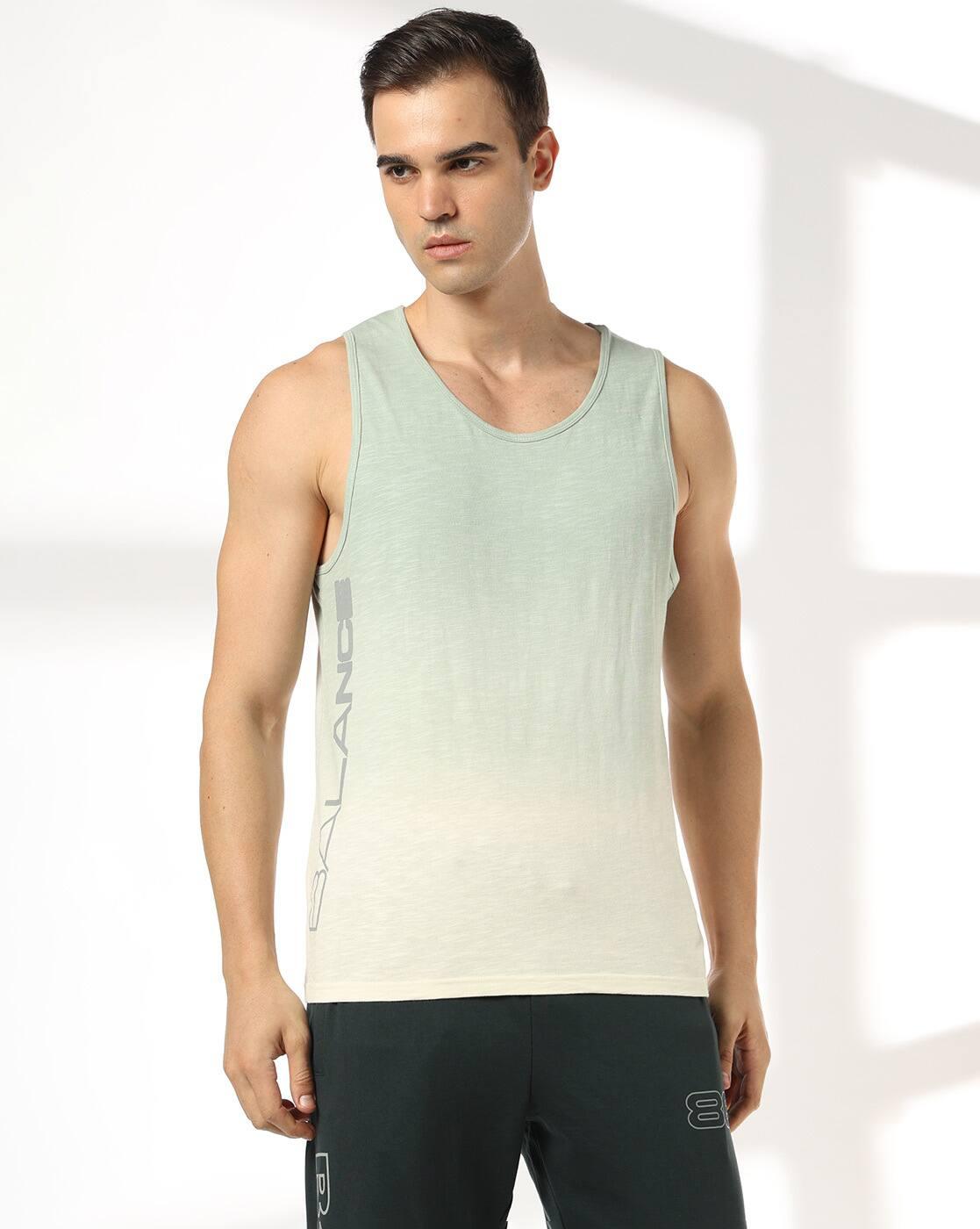 Men Heathered Sleeveless Vest