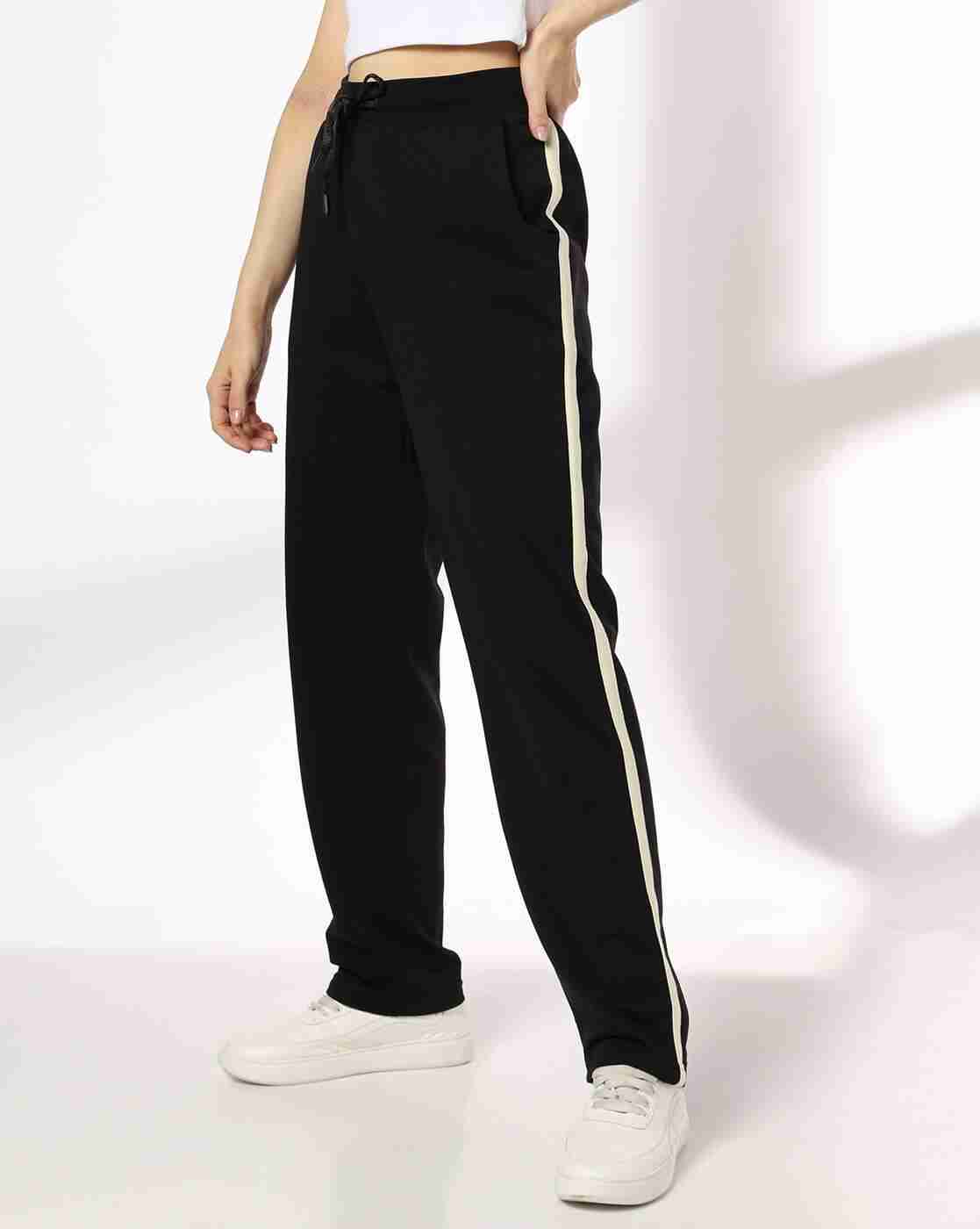 Teamspirit | Women Mid-Rise Contrast Tape Trackpants|0