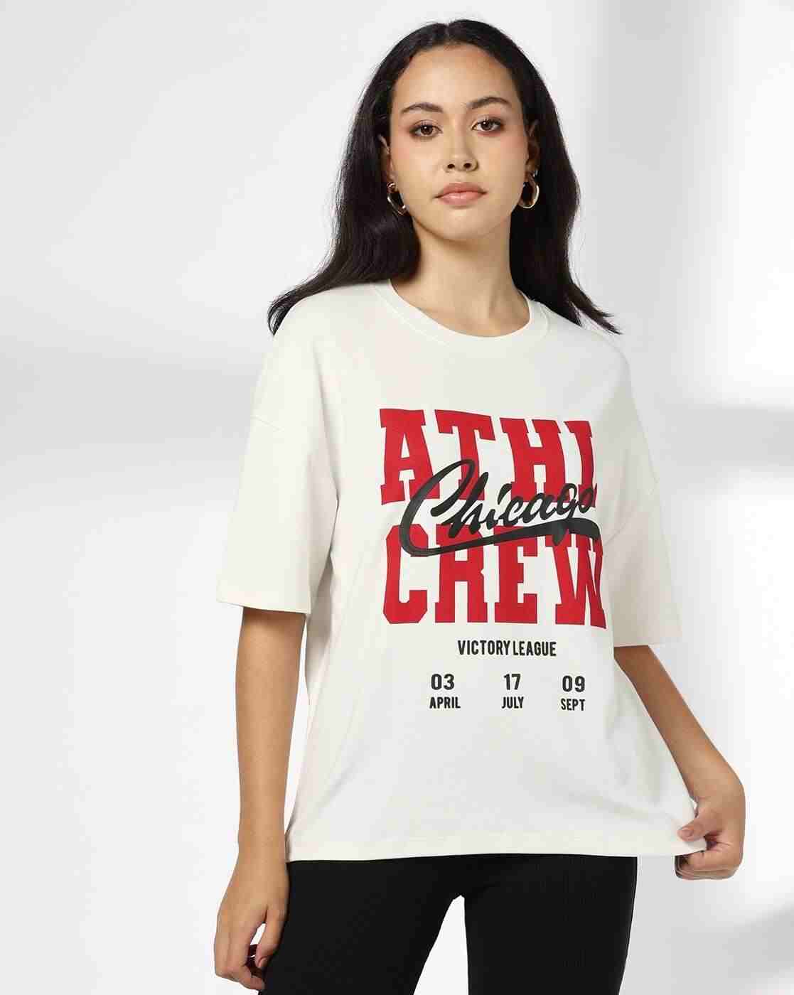 Teamspirit | Women Typographic Print Relaxed Fit T-Shirt|0