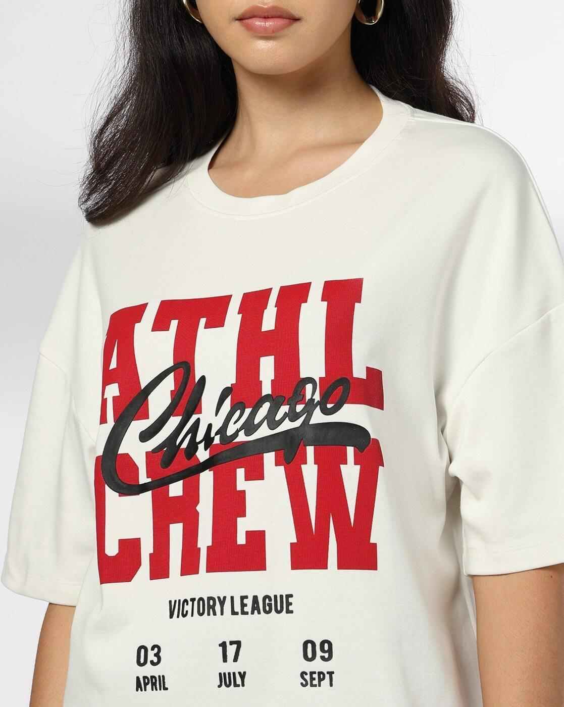 Teamspirit | Women Typographic Print Relaxed Fit T-Shirt|3
