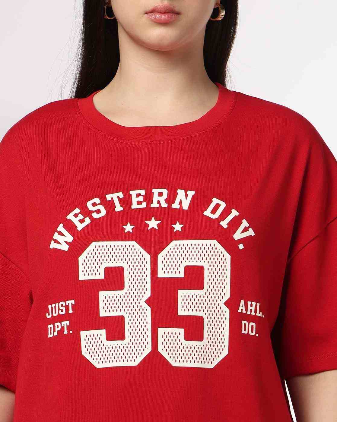 Teamspirit | Women Typographic Print Relaxed Fit T-Shirt|3
