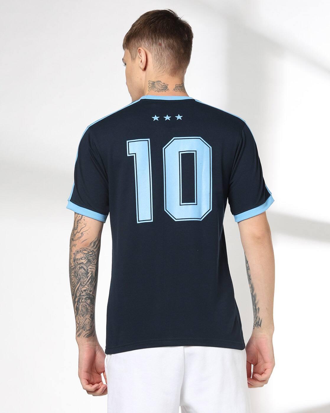 Teamspirit | Men Argentina Football Regular Fit Crew-Neck T-Shirt|2