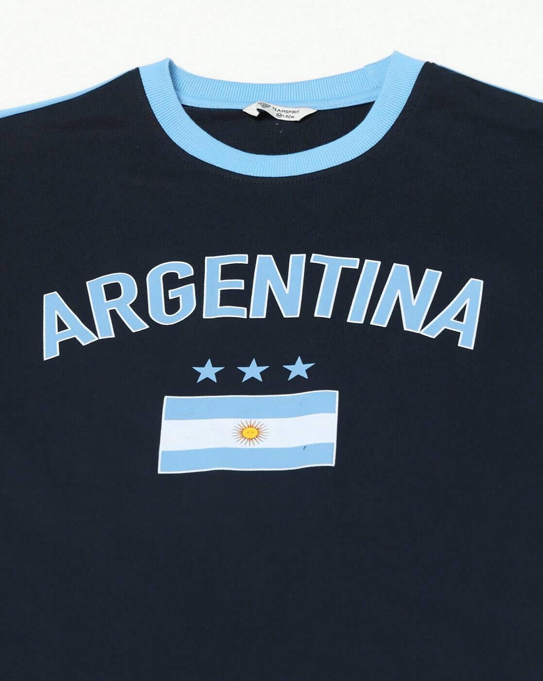 Teamspirit | Men Argentina Football Regular Fit Crew-Neck T-Shirt|4