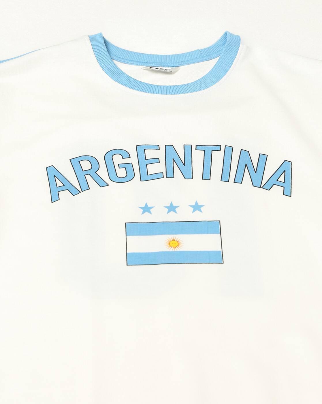 Teamspirit | Men Argentina Football Regular Fit Crew-Neck T-Shirt|5