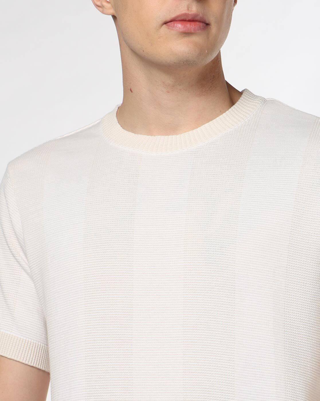 Teamspirit | Men Verti Wide Striped Regular Fit Crew-Neck T-Shirt|3