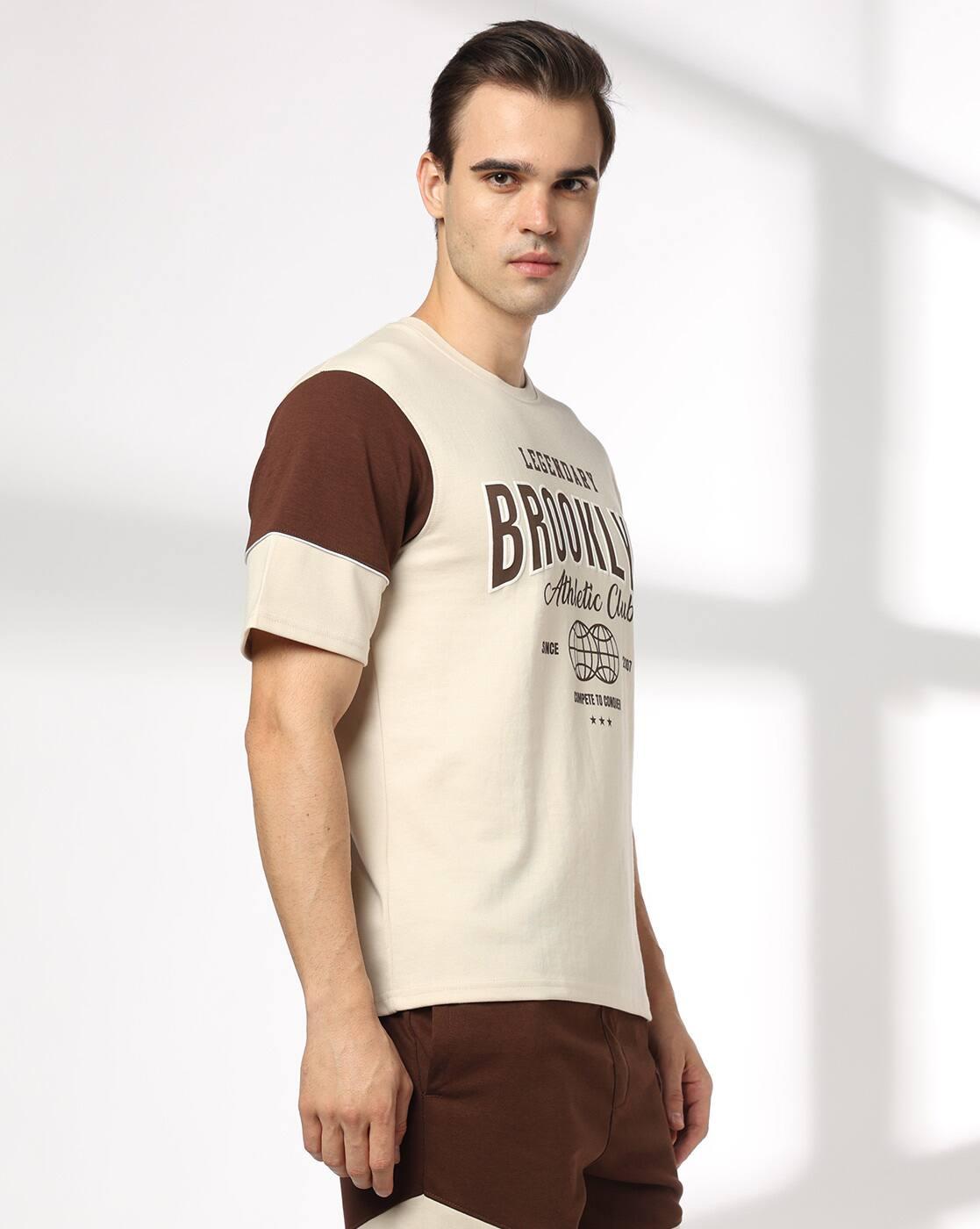 Teamspirit | Men Printed Regular Fit Crew-Neck T-Shirt|1