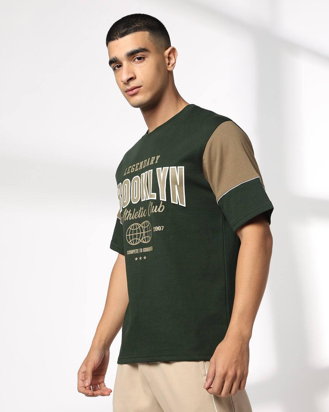 Teamspirit | Men Printed Regular Fit Crew-Neck T-Shirt|1