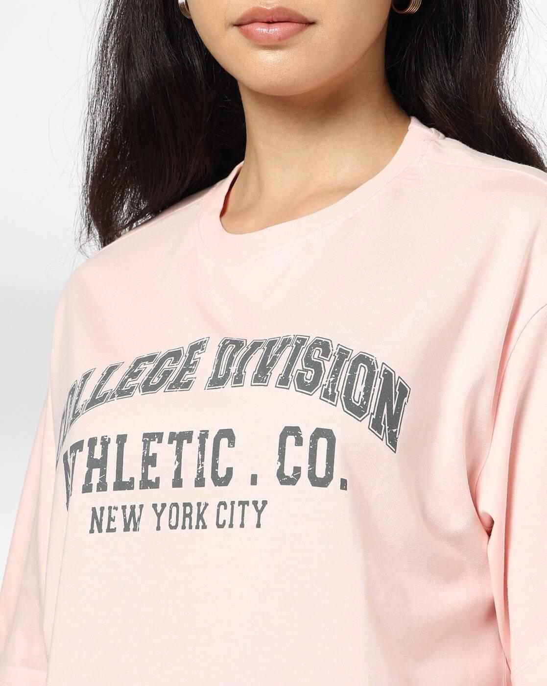 Teamspirit | Women Typographic Print Oversized Fit T-Shirt|3