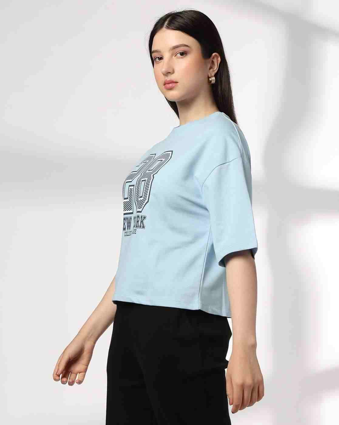 Teamspirit | Women Numeric Print Boxy Fit Crew-Neck T-Shirt|1
