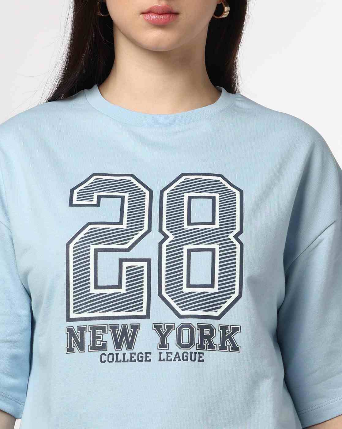 Teamspirit | Women Numeric Print Boxy Fit Crew-Neck T-Shirt|3