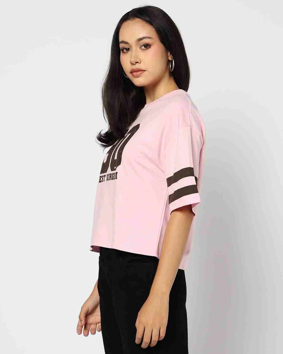 Teamspirit | Women Numeric Print Boxy Fit Crew-Neck T-Shirt|1