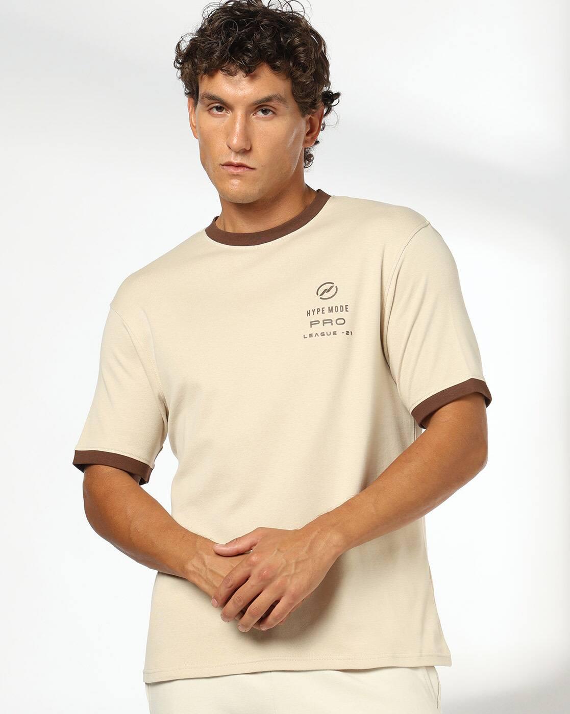 Teamspirit | Men Printed Regular Fit Crew-Neck T-Shirt|0