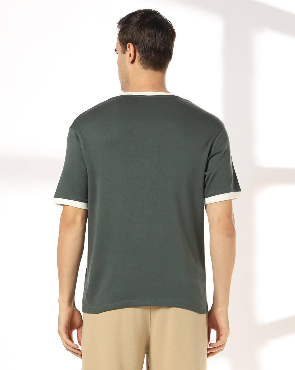 Teamspirit | Men Hype Mode Ringer Regular Fit Crew-Neck T-Shirt|2