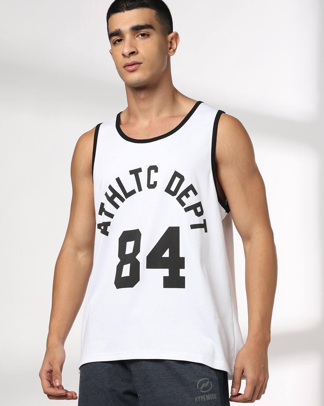 Men Typographic Print Regular Fit Crew-Neck T-Shirt