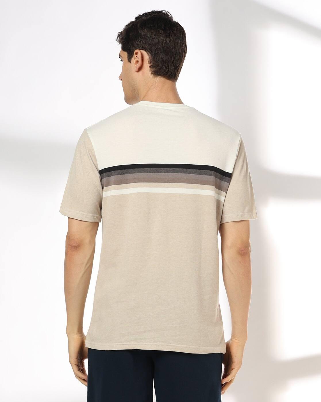 Teamspirit | Men Striped Regular Fit Crew-Neck T-Shirt|2