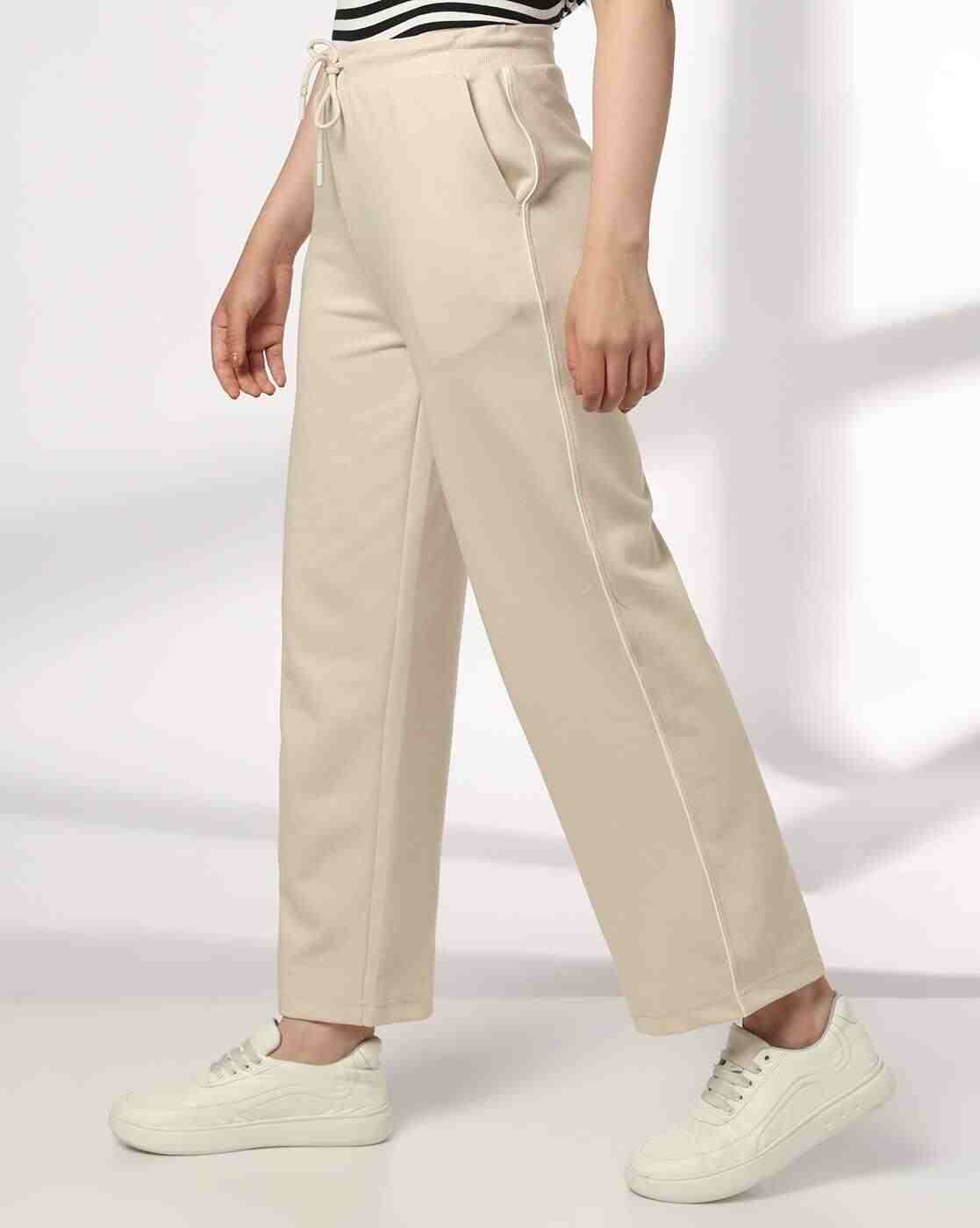 Teamspirit | Women Straight Track Pants with Drawstring Waist|1