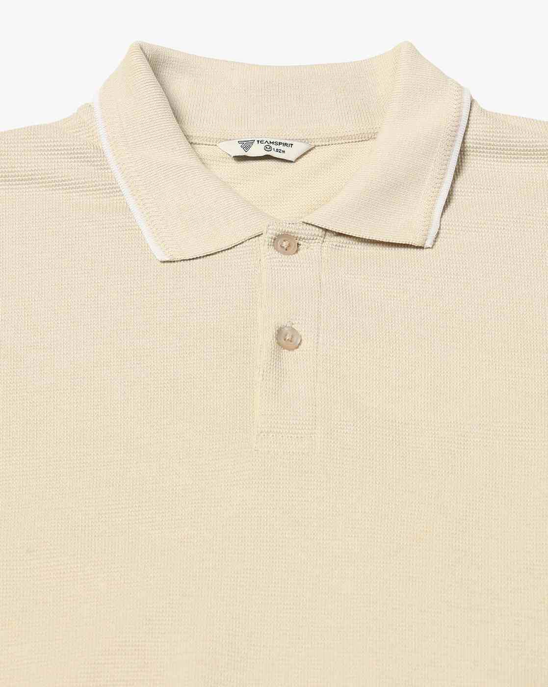 Teamspirit | Men Core Patterned Tipping Collar Polo T-Shirt|4