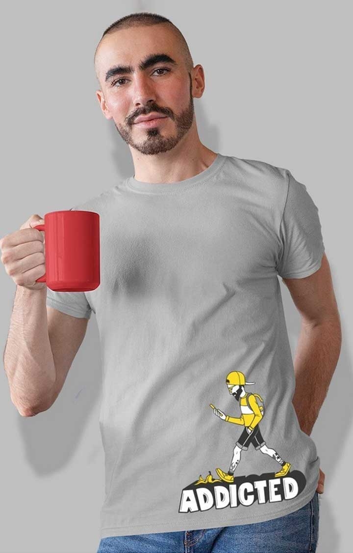 Addicted Men's Half Sleeve T Shirt