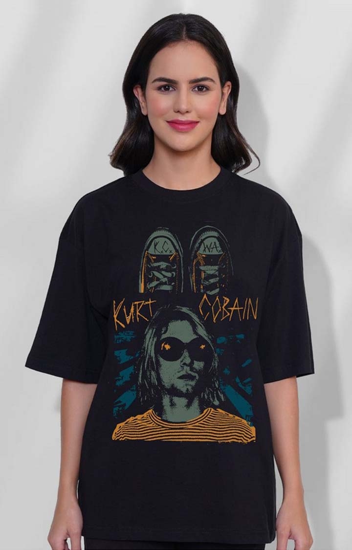 Kurt Cobai Women's Oversized T Shirt
