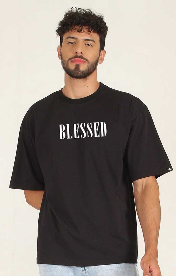 Blessed Men's Oversized Printed T-Shirt