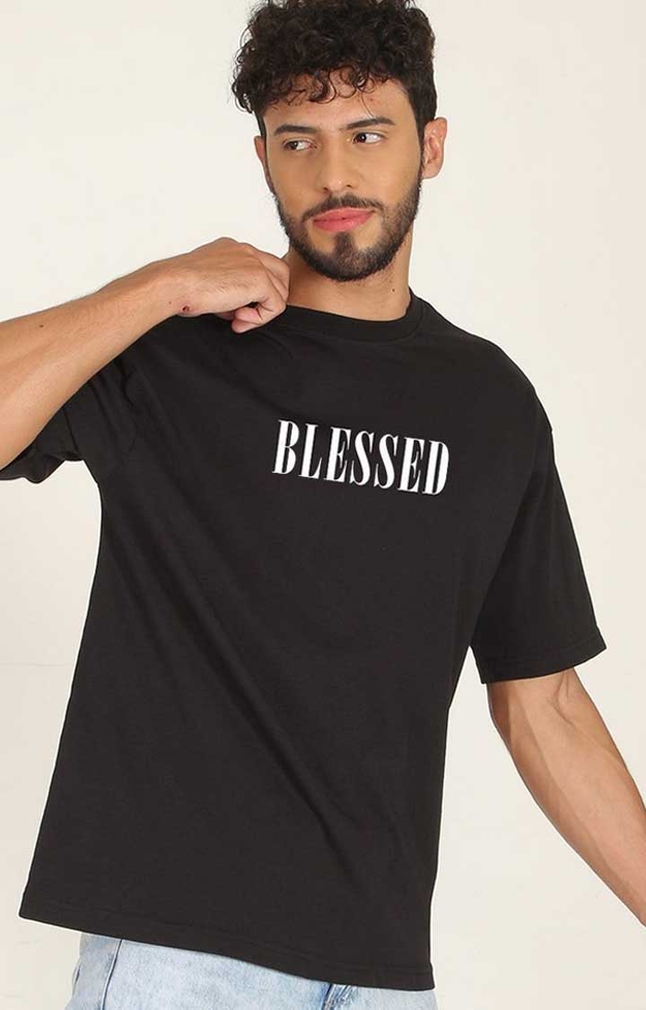 Blessed Men's Oversized Printed T-Shirt