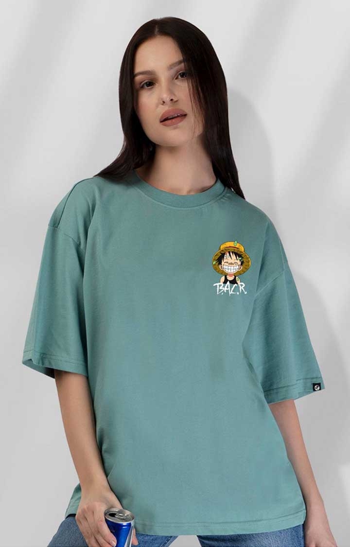 Luffy One Piece Women's Oversized T Shirt