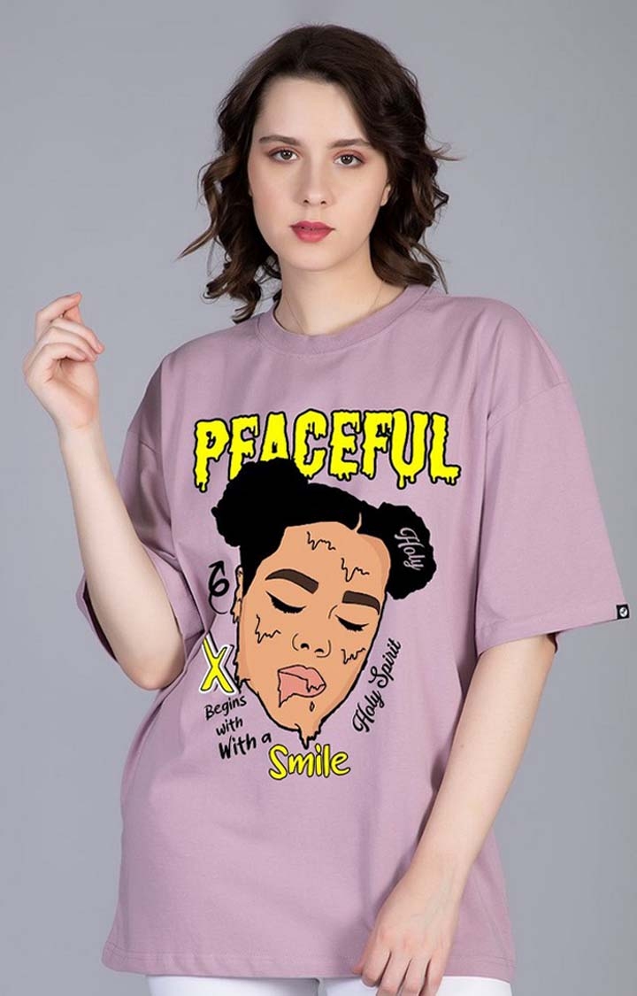 PRONK | Peaceful Women's Oversized T-Shirt